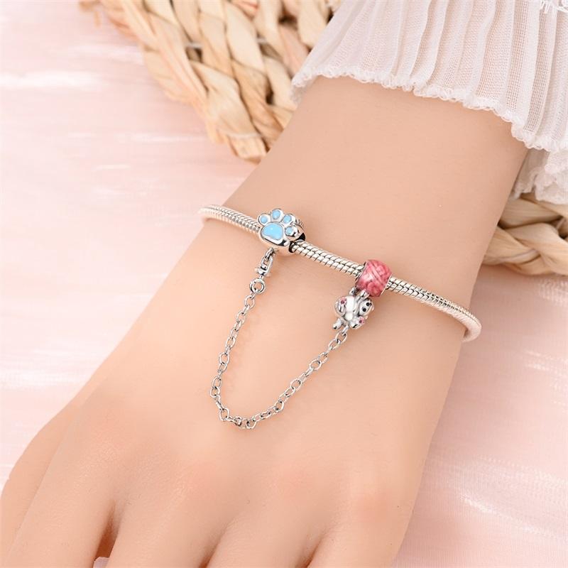 Beautiful Copper Pet Cat Charms Fit Original Bracelets & Necklaces Kitten Playing With Ball Charm Fine Jewelry Making