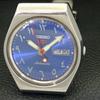 VINTAGE SEIKO 5 AUTOMATIC 6309A JAPAN MENS ARABIC BLUE DIAL WATCH A702658-1