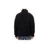Adidas Solid Color Logo Embroidery Zip-Up Fleece Jacket Men Jackets Black FR5284