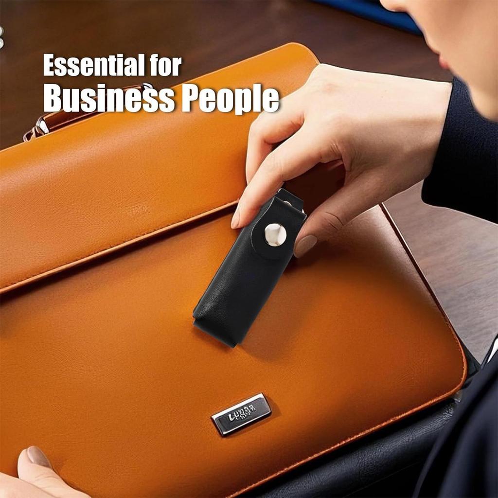 Flash Drive Storage Case USB Flash Drive Leather Case With Protector Cap Anti-Lost Storage Bag For Desk Photographers Card