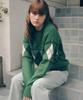 ROLAROLA Argyle Knit Pullover Green