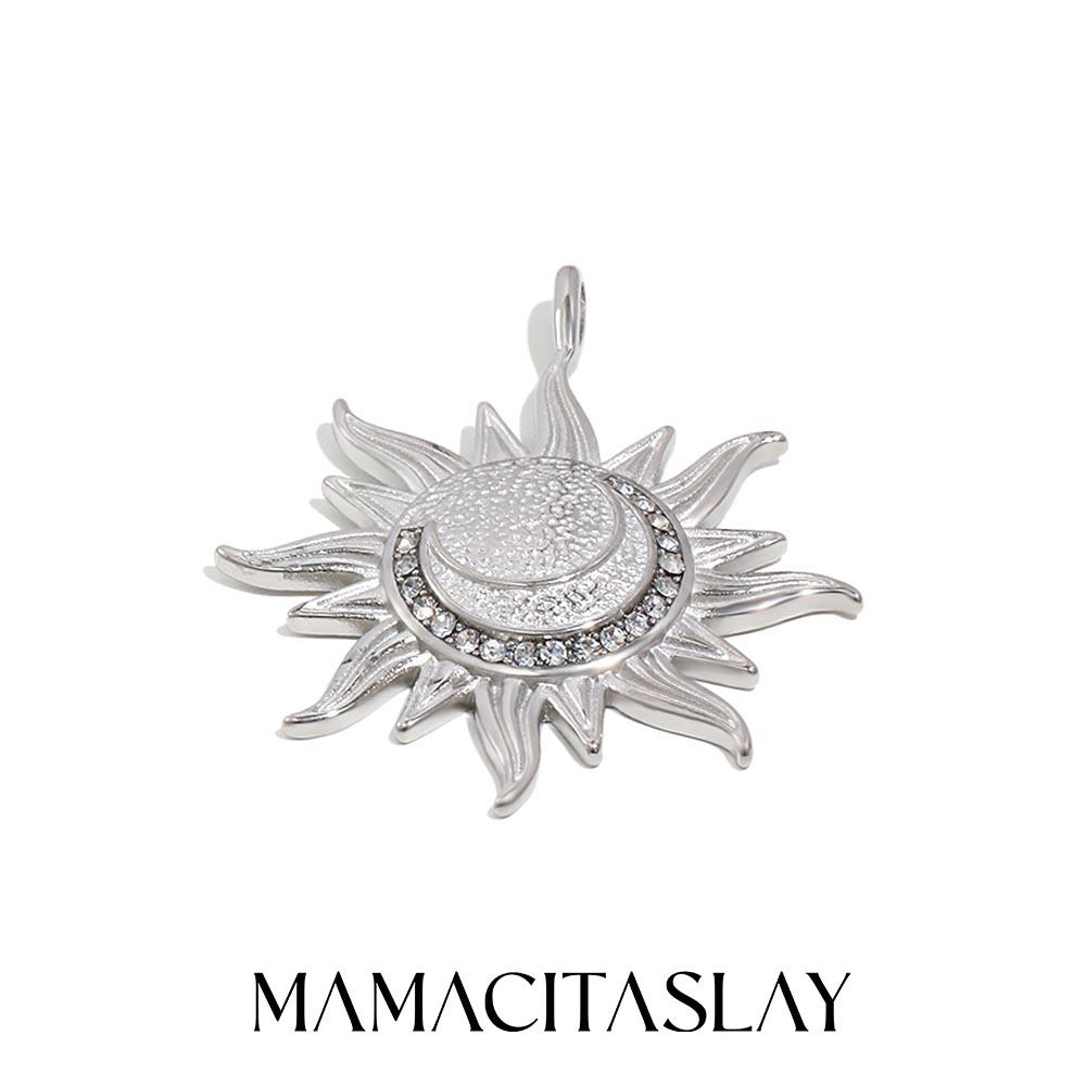 MamacitaSlay 316L Stainless Steel Threaded Sun Starfish Charms Earrings Necklace Bracelet DIY Pendant Waterproof Jewelry Gifts