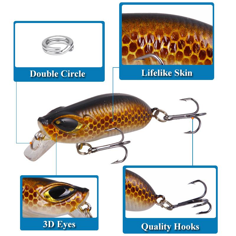 Przynęta wędkarska outdoorowa wahadłowa z grzechotką 7,5g/6cm