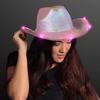 Cowgirl Hats Led Women Bachelorette Party Birthday Party Hats For Adults Cowgirl Holographic Party Disco Dress Up