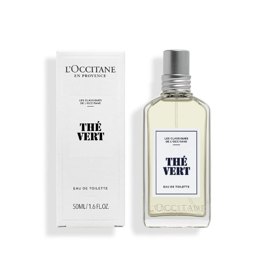 Green Tea Eau de Toilette A clear fragrance of green tea and Popular with both men and L'OCCITANE 50mL. citrus. women.