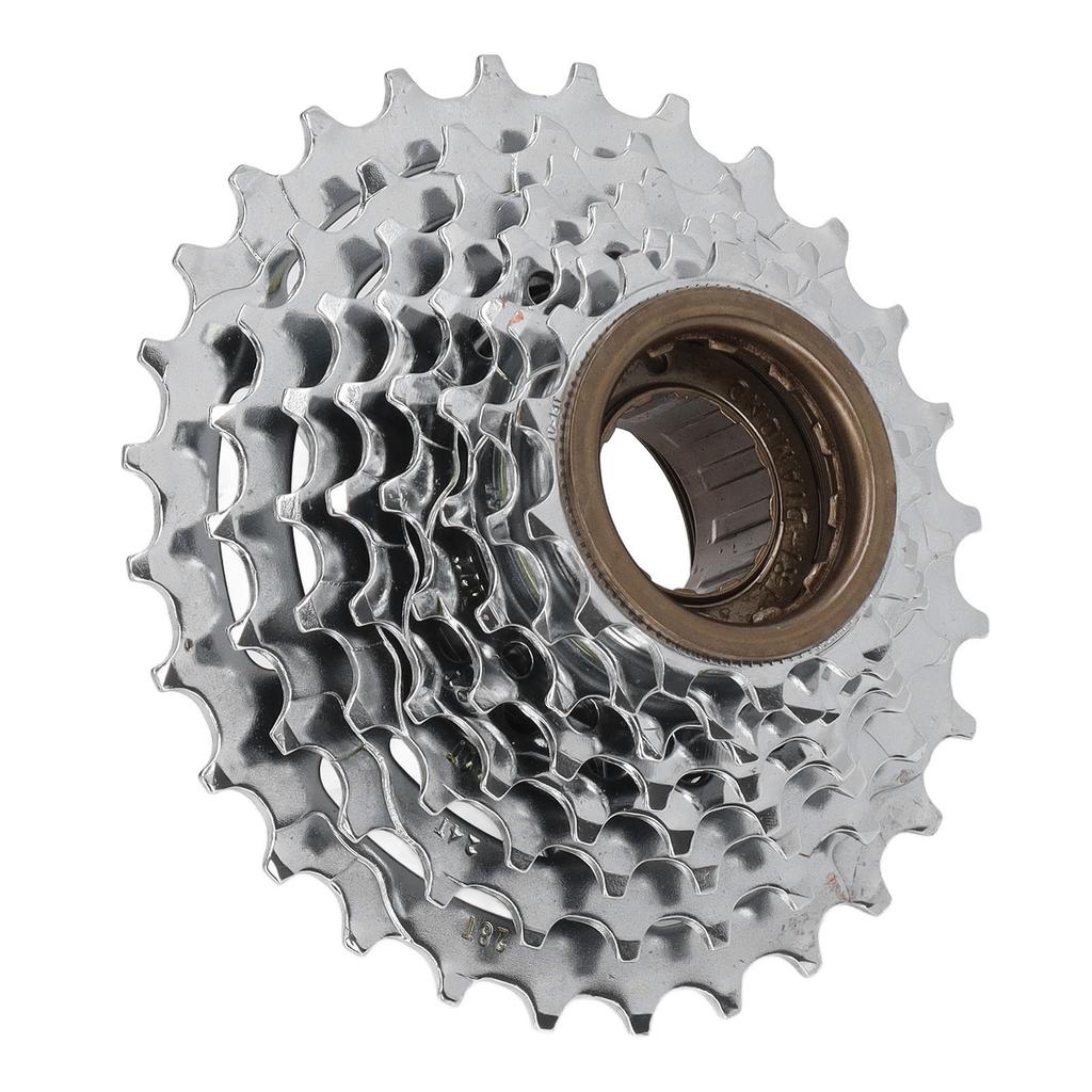 Bicycle Freewheel Sliver Steel 8 Speed 13‑28T Threaded Flywheel for Mountain Bike