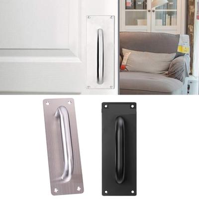 Stainless Steel Door Handle Sliding 200*65mm Black