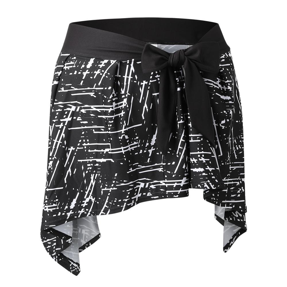 MCNSPORTS Women'S Cover-Up Flare Tie Skirt Techno Chevron