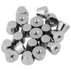 20 Sets 10mm x 7mm Flat Head Rivet Studs For Bag Shoes Clothes Decorarion(silver)