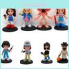 Magnifique Ensemble de 8 Figurines Stranger Things Steve Fleur Cannibale Modèle de Noël Cadeau