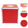 Ballot Box Lottery Aluminum Alloy Ticket Raffle with Slot Storage