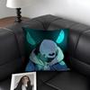 U-Undertale Game Cushion Cover Natural Linen Organic Fabric Double-Sided Printing Sofa Home Decor Gift Pillow Case