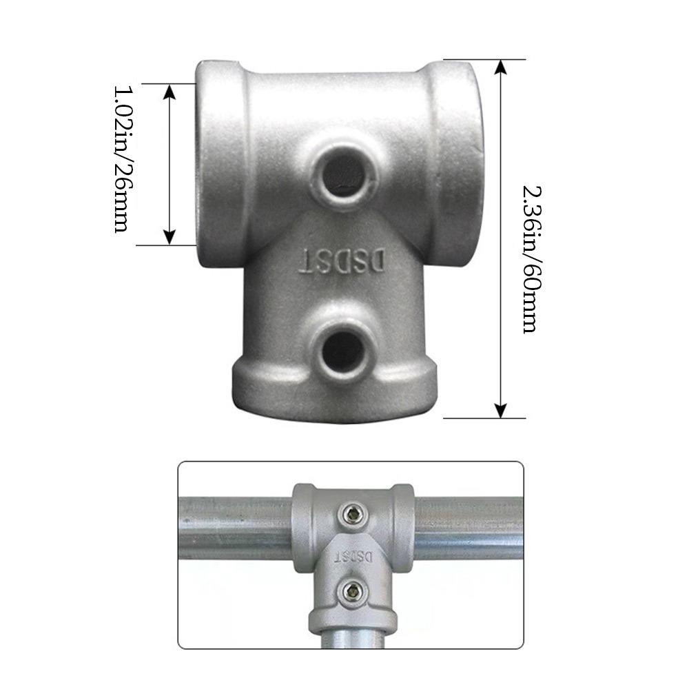 Fixed buckle Frame Fasteners Aluminum Alloy Steel Circular Pipe Connector  Steel Tube Shelf