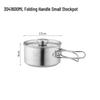 Portable Stainless Steel Camping Hanging Pot