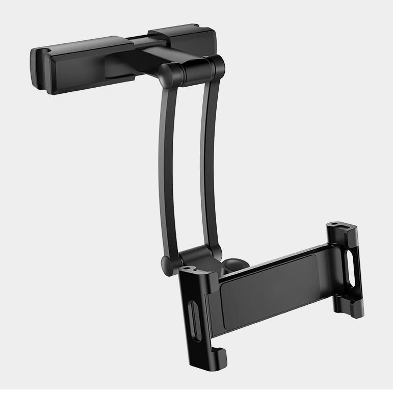 Car Rear Seat Tablet Mount - Adjustable Telescopic Holder for iPad and Tablets