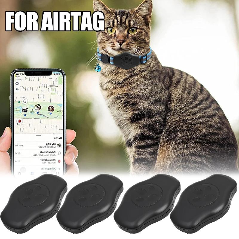 AiQUE IPX8 Waterproof Airtag Protective Shell Pet Anti-Lost Cat/Dog Holder Collar GPS Locator Tracker Case Pet Supplies Air Tag