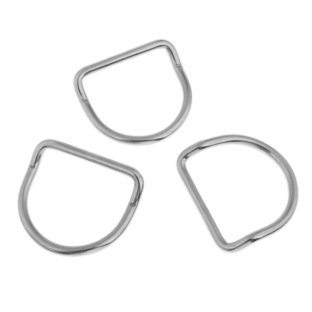 Buy 3Pc Lightweight Scuba Diving D Ring Weight Belt Keeper bing