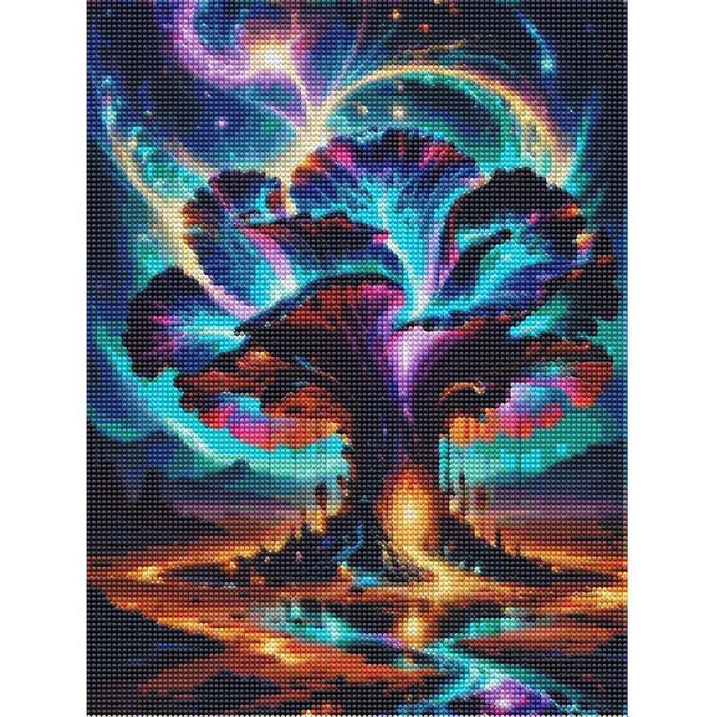 Diamond painting DIY galaxy tree artistic landscape kit for home room wall decoration