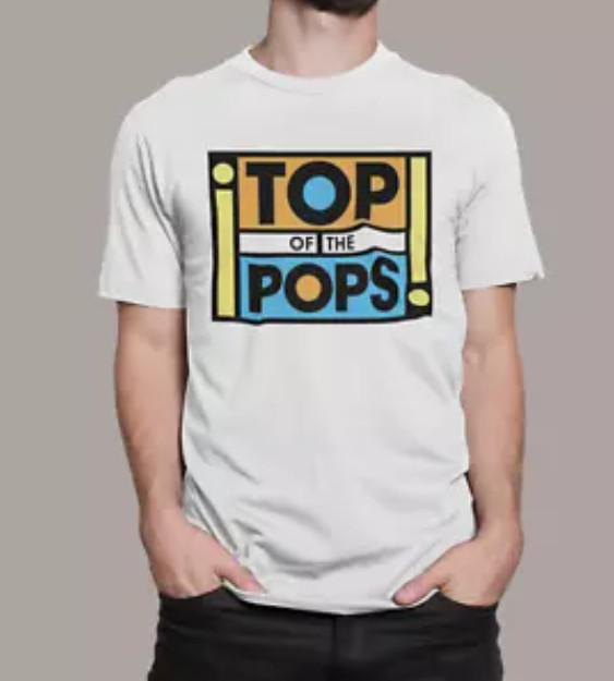 TOP OF THE POPS T SHIRT VINTAGE RETRO CLASSIC MUSIC 60s 70s 80s 90s ADULTS UNISE M