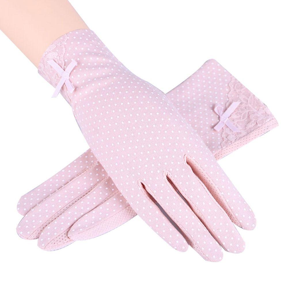 UV Protection Sun Protection Gloves Breathable Cycling Driving Gloves Anti-UV Mittens  Women Girls