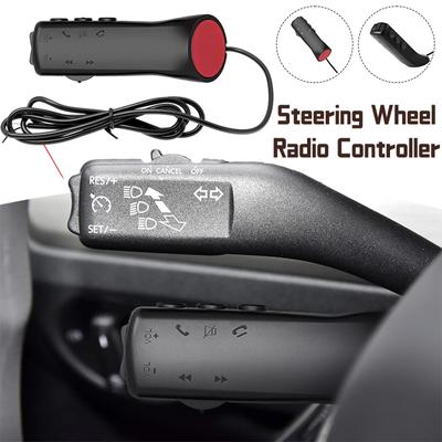 Control Remoto Universal con Botones para Volante de Coche Para Radio Estéreo GPS Navegación GPS DVD 2 Din Control Remoto con Cable