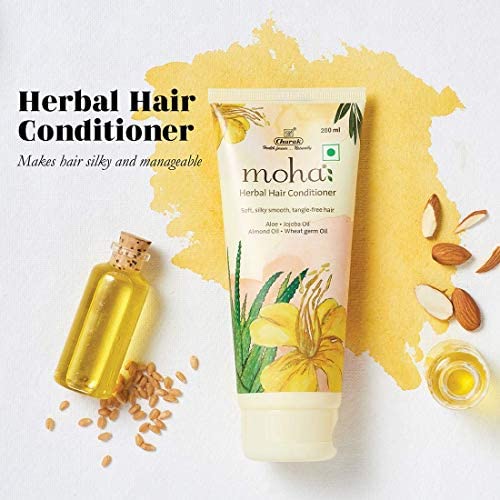 Moha Herbal Hair Conditioner 100ml Pack of 1 | Moisturizes, Adds Shine, Reduces Frizz for Silky, Smooth Hair