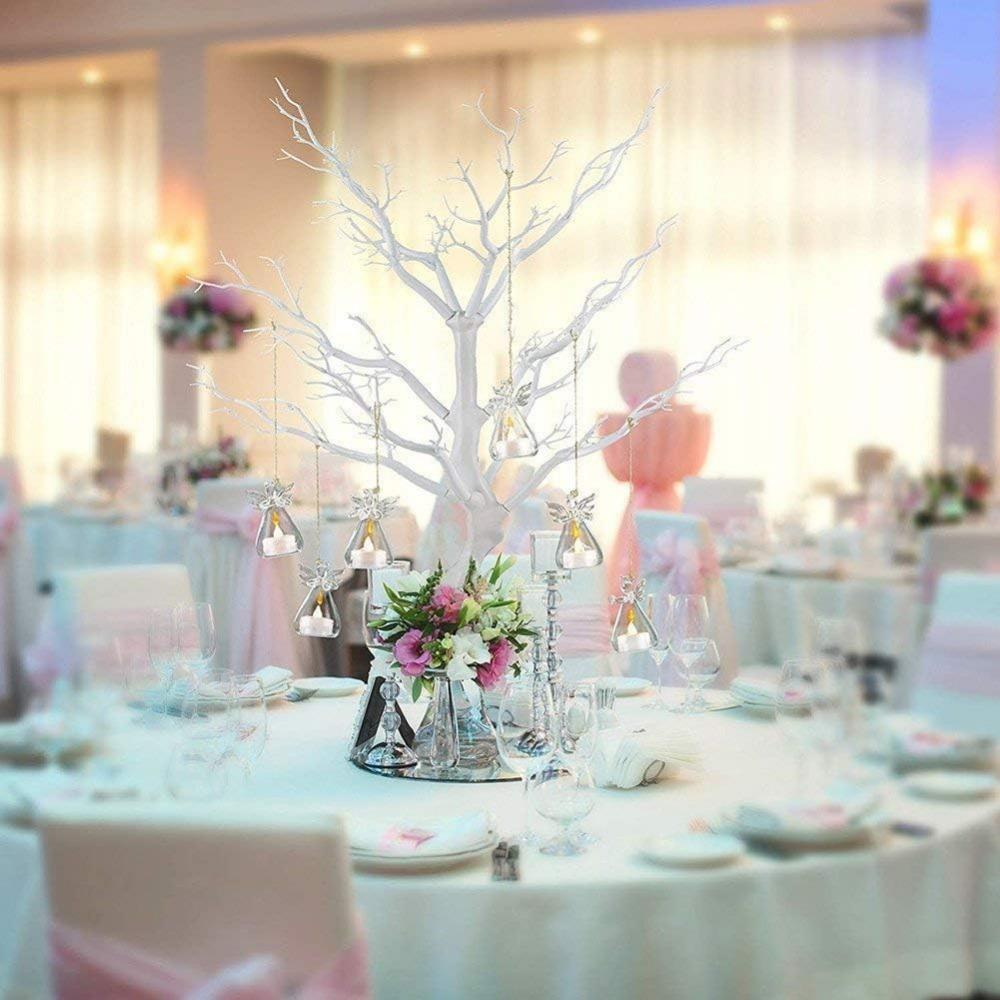 6/12 Stück Süßer Engel Glas Kristall Hängender Teelicht Kerzenhalter für Weihnachten Thanksgiving Party Tisch Luftpflanzen