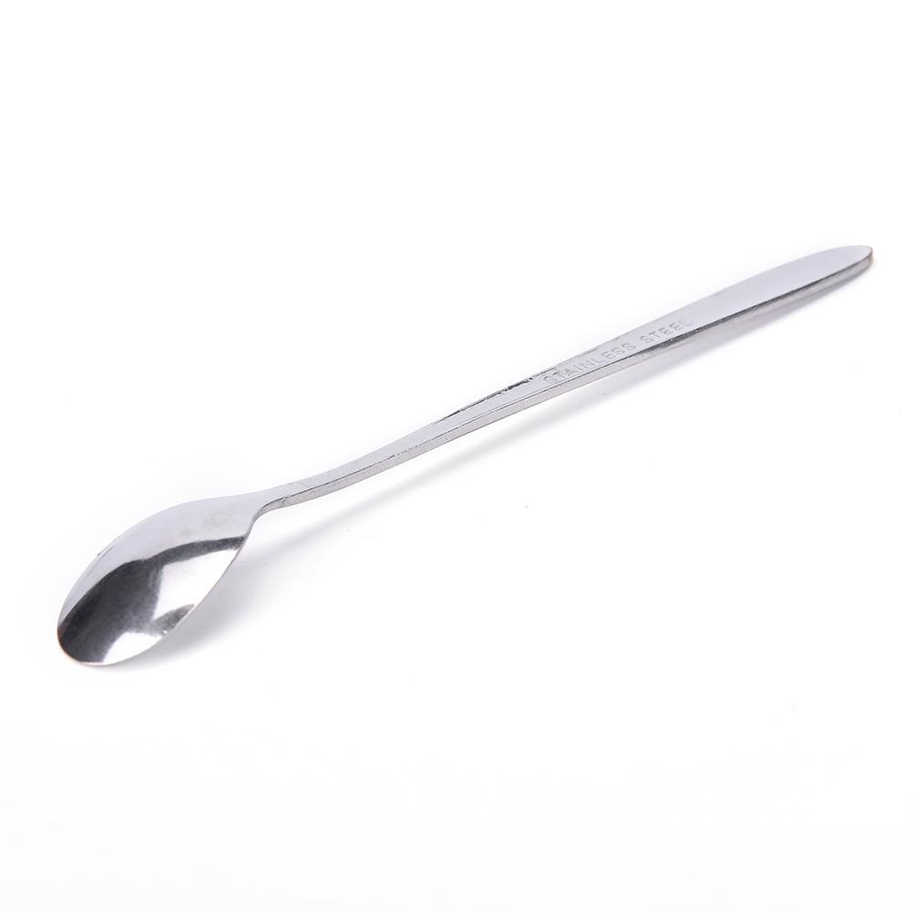 

16cm Durable Long Handle Stainless Steel Tea Coffee Spoons Ice Cream Cutlery For Home