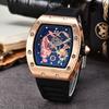 New Dragon Tiger Pattern Lassa Quartz Watch Men's Three-Pin Fashion Trend Calendar Watch