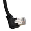 RJ45 Ethernet Extension Cable with Space Saving 90Degree Designing Cord Left/Right/Up/Down Elbowed Line