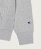 Reverse Weave Loose Fit College Hoodie Light Grey