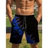 Men's Quick-drying Beach Shorts Urban Style Abstract Print
