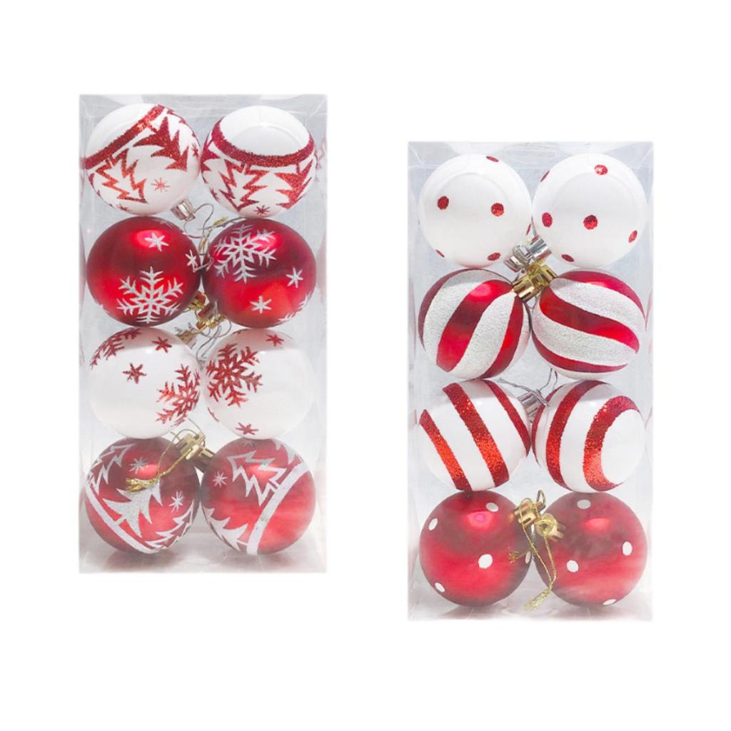 8x Christmas Balls Shatterproof Party Supplies Christmas Tree Balls Decorations for Anniversaries Xmas Tree Special Events