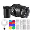 Bowens Mount Optical Snoot Conical Focalize Condenser Art Special Effects Shaped Beam Light Cylinder with 85mm F2.4