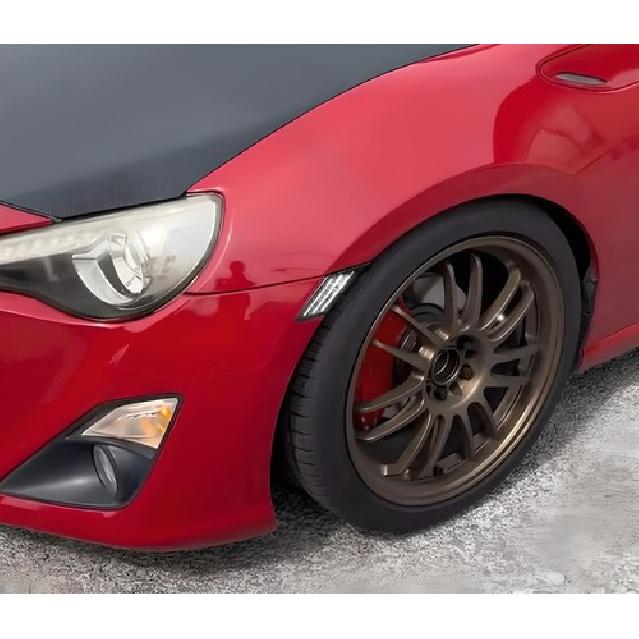 Smoked Lens White Full LED Front Side Marker Lights For Scion FR-S 86 Subaru BRZ