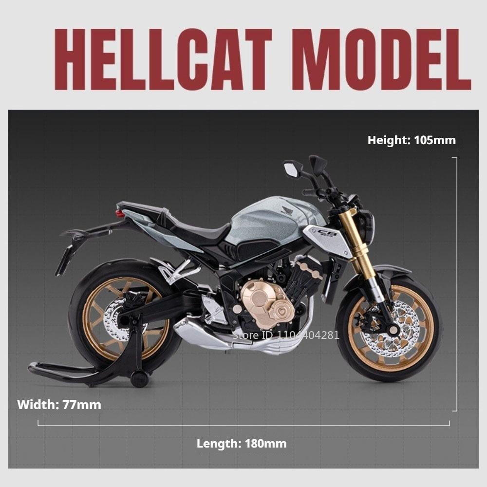 1:12 CBR650R CB650 Diecast Model Alloy Motorcycle Toys Car Front Wheel Steering Rear Wheel Shock Absorption Toy for Friends Gift