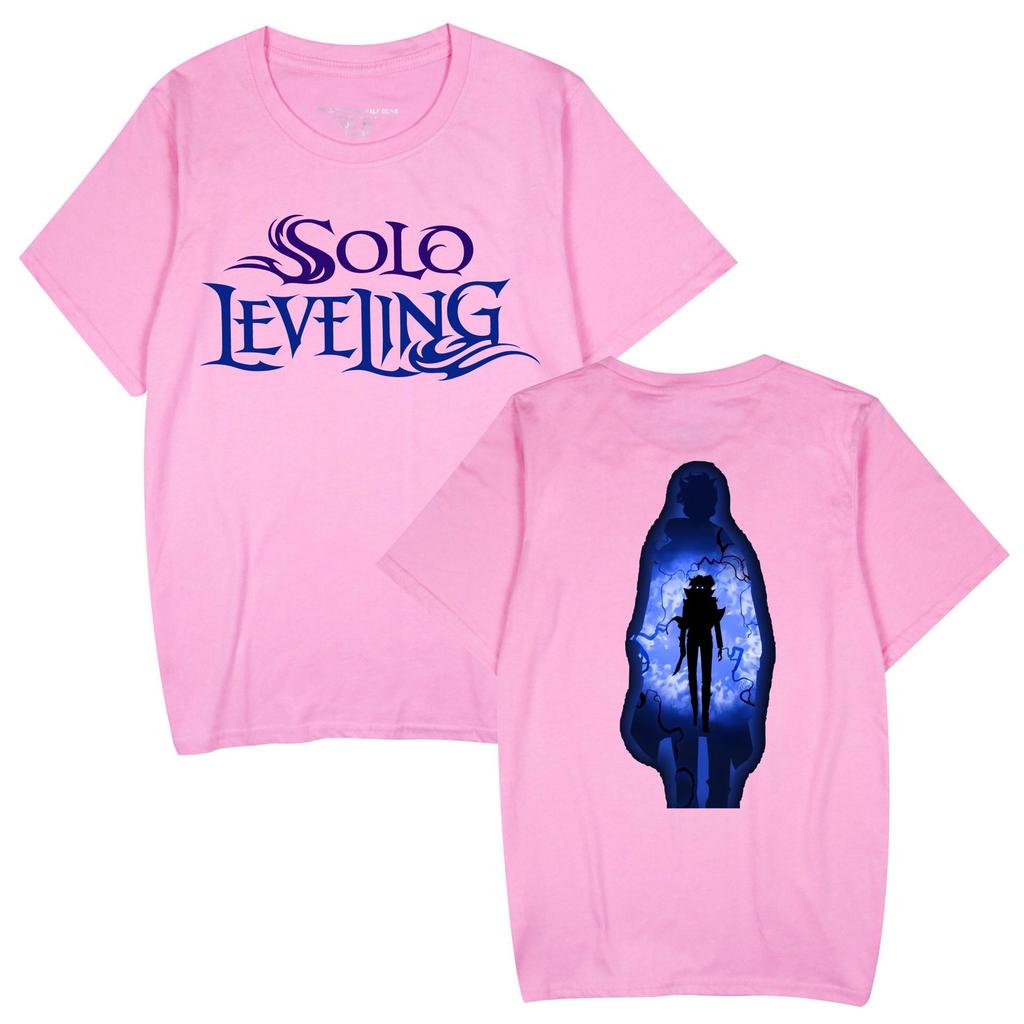 Popular Anime 'Solo Leveling' Unisex Casual Short Sleeve T-shirt for Couples