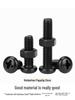 Complete Set of Black 304 Stainless Steel Phillips Round Head Screws and Nuts - M2M3M4M5M6MM.