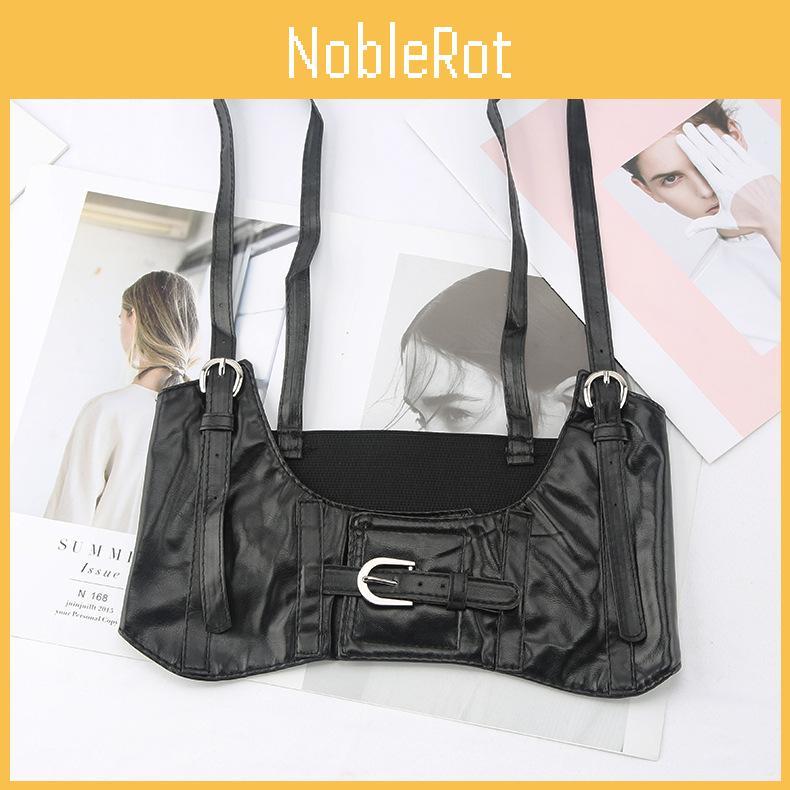 Punk Shoulder Style Strap Cummerbund Womens Waist Cinching Fashion Clothing