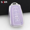 Tpu 4 Buttons Car Remote Key Case Cover Shell Fob For Toyota Chr Camry Corolla Rav4 Highlander C-Hr Prius Land Cruiser Prado