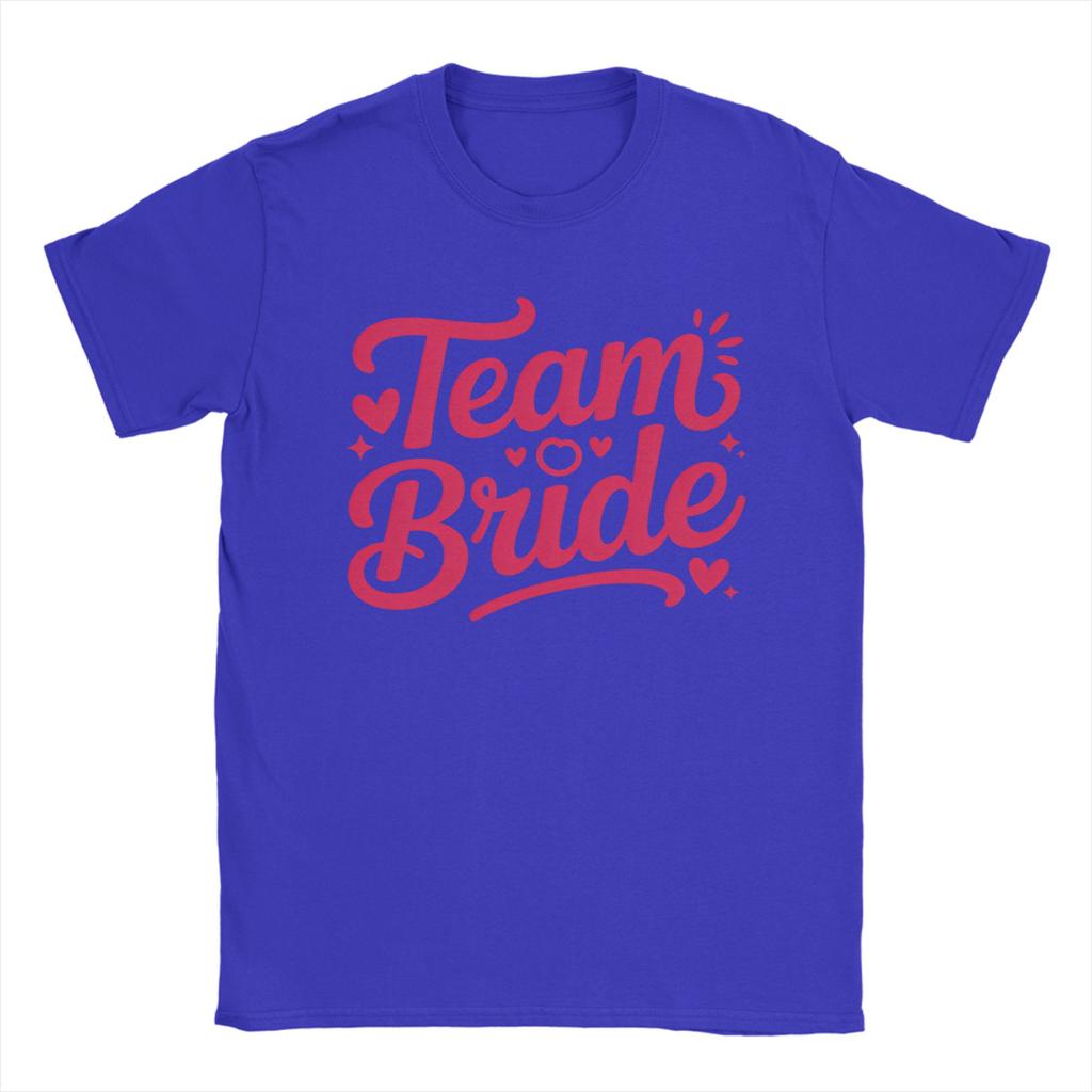 Vintage TShirt Summer Hearts Bride Bachelorette Party Team Wedding Hippie TShirts 100 Cotton Design Short Sleeve Tees