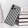 Burgunder-Rosen-Streifen Handyhülle für iPhone 17, 16, 15, 14, 13, 12, 11 Plus, Pro Weiches Silikon Schwarze Hülle