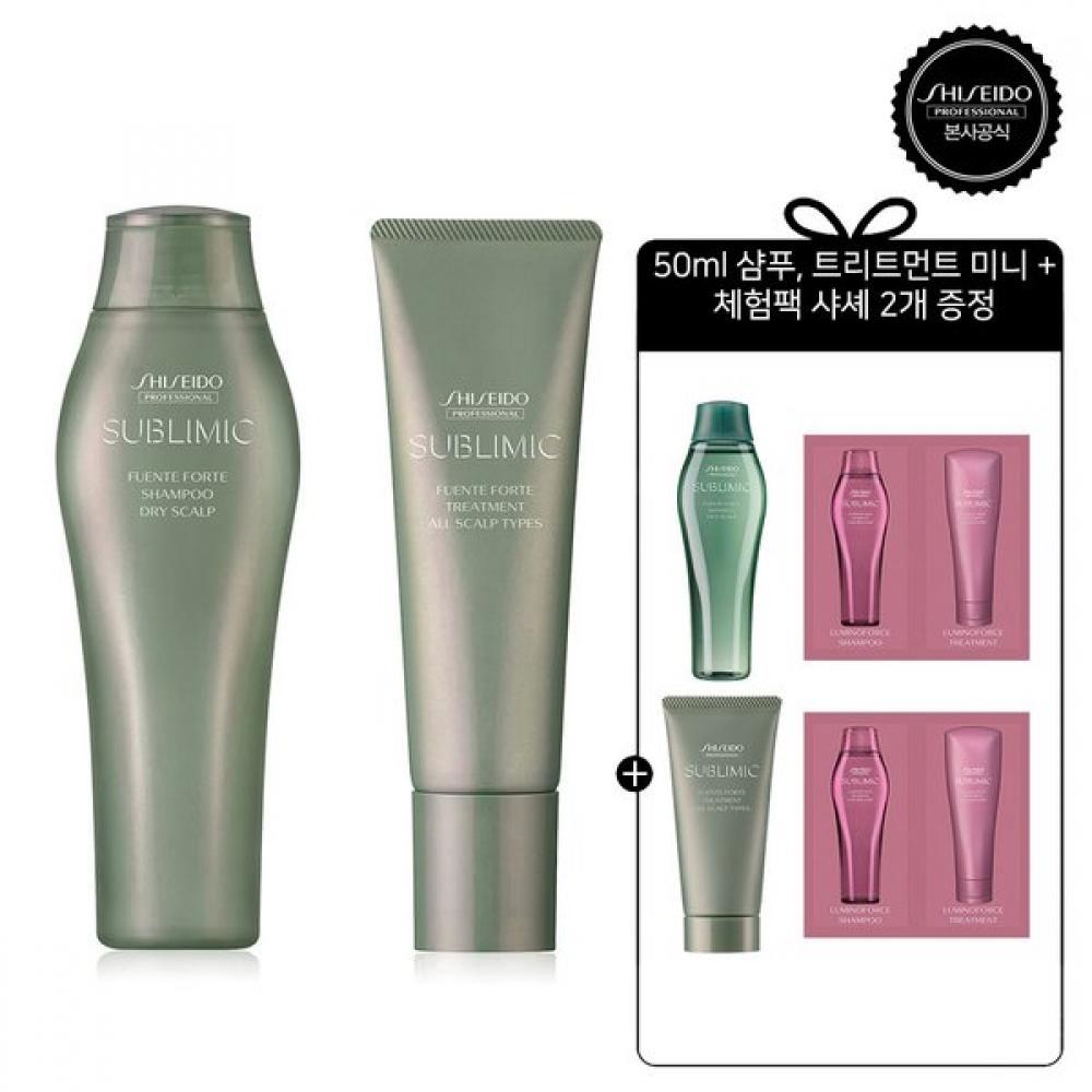 Shiseido Professional Shampoo 250ml + Treatment 130g + 5 Gifts Fente Forte Single option