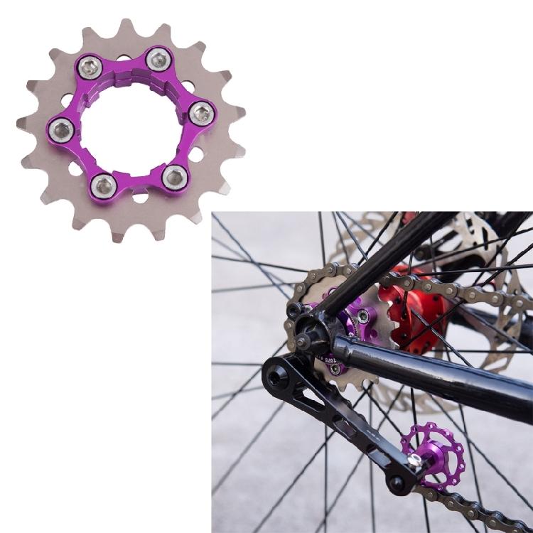 Pignon Monovitesse Acier Haute Résistance Roue Libre Roue d'Inertie Pignon Pièce pour Vélo à pignon fixe Facile à installer