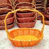 Hand-Woven Wooden Storage Basket Set