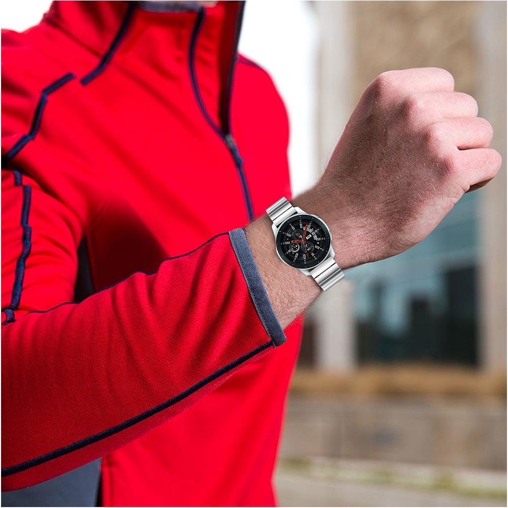 22mm Stainless Steel Watch Band for Samsung Galaxy Watch 46mm,Wrist Strap with Butterfly Buckle