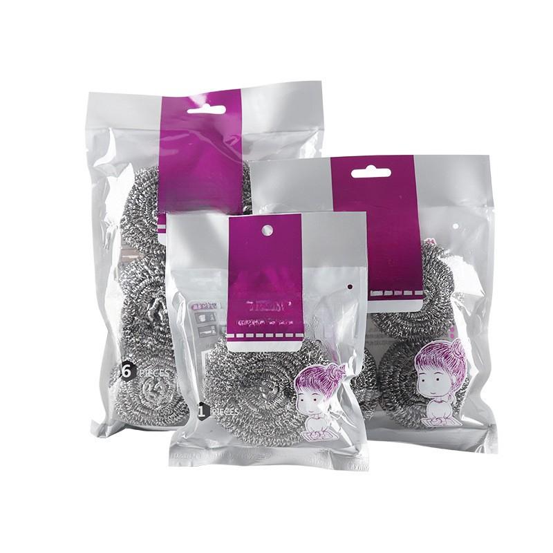 

30 г большой стальной шарик для чистки кухонных принадлежностей ручка из нержавеющей стали не ржавеет не роняет шлак мытье посуды щетка для посуды Cleaning wire ball 10pcs