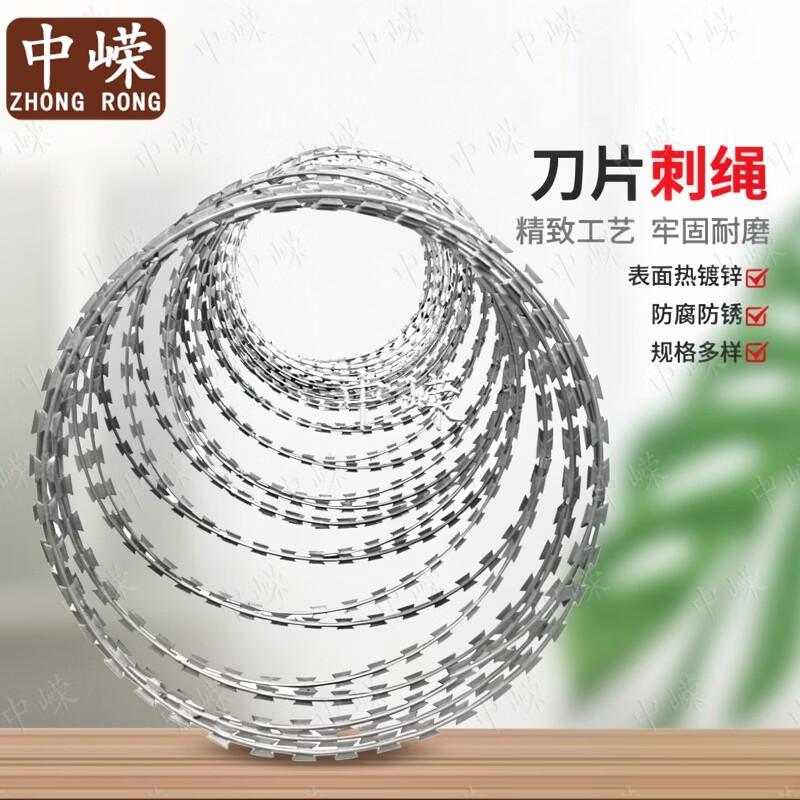 Hot-Dip Galvanized Double Spiral Razor Wire Coil