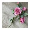 Rose Realistic Artificial Flowers Four Heads For Wedding Photo Props Home Decor