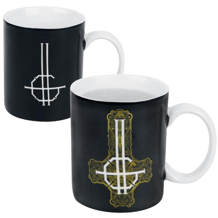 Mug - GHOST - Tasse Thermoeffekt - Noir - Taille unique - Cylindrique